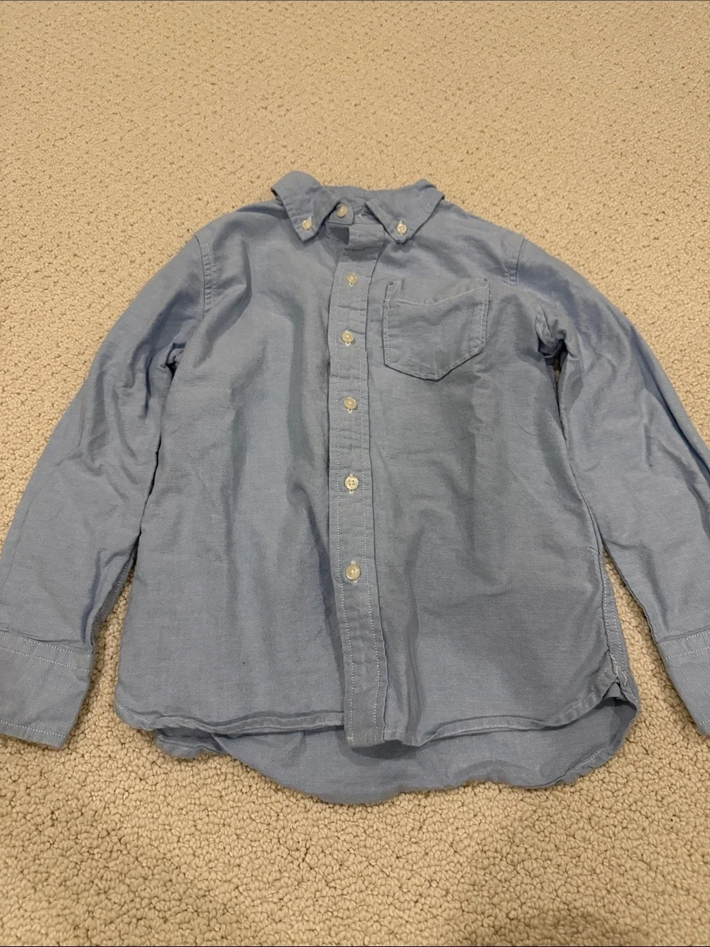 Boy’s Light Blue Button-Down Oxford Shirt